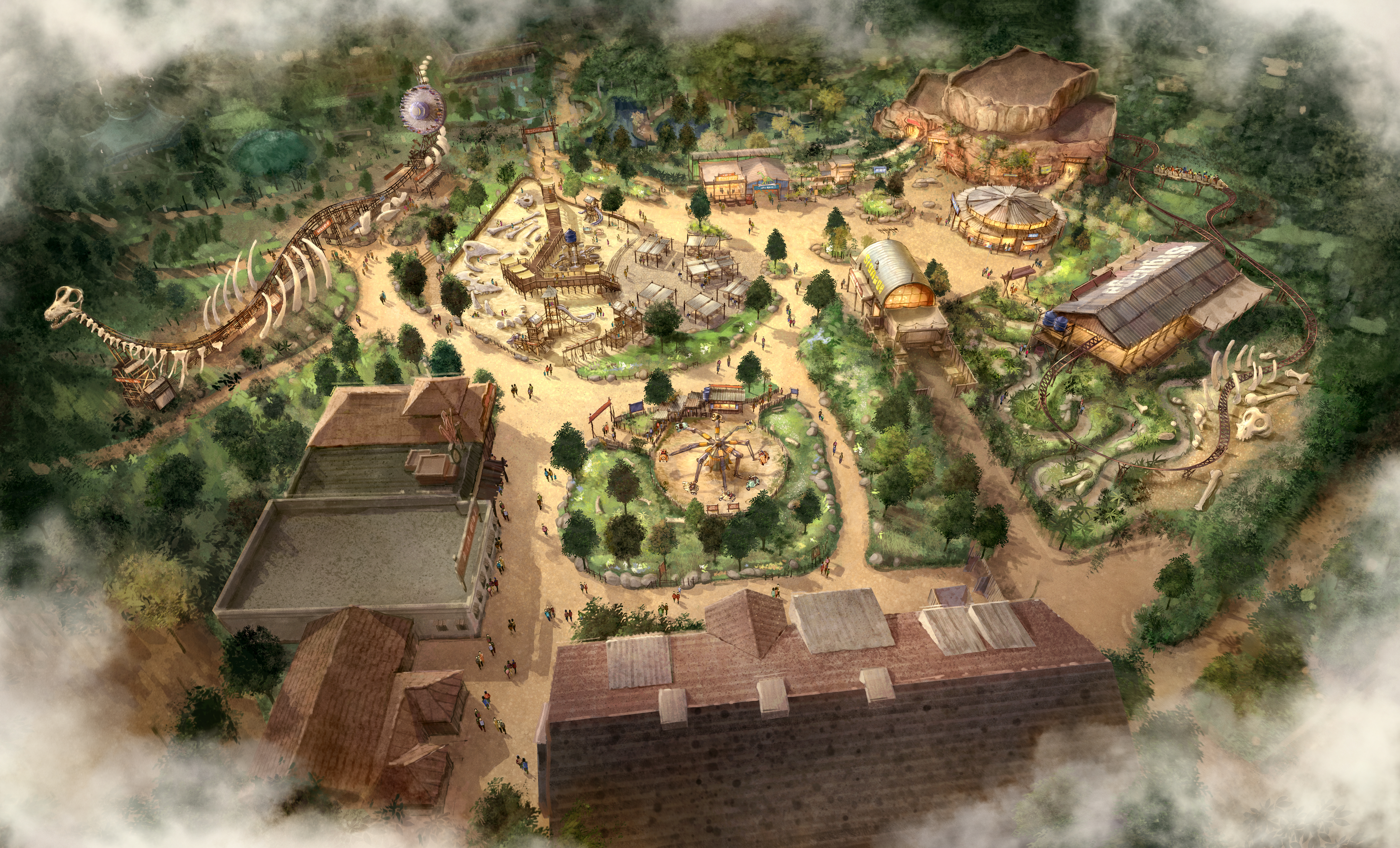 Djurs Sommerland Dinosaurland birdseye