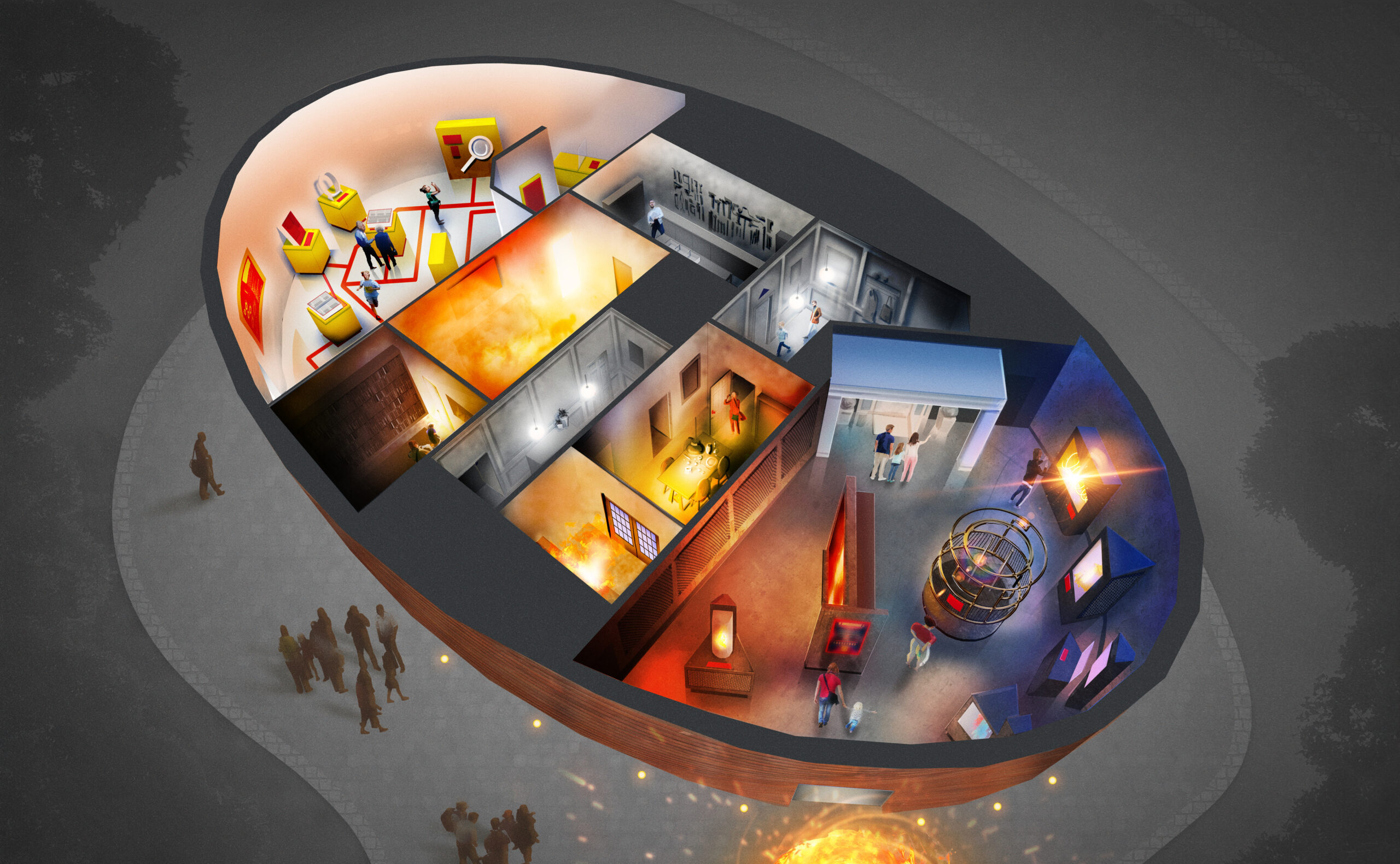 Universe Science Park birdseye Firezone