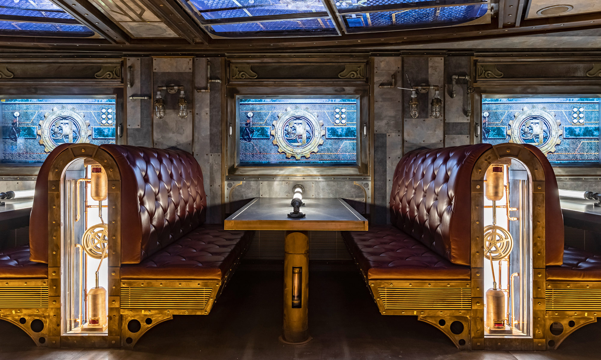 Time Machine Restaurant booth